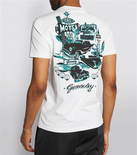 givenchy motel shirt|Mens Givenchy white Motel Cars T.